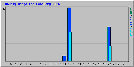 Hourly usage for February 2026