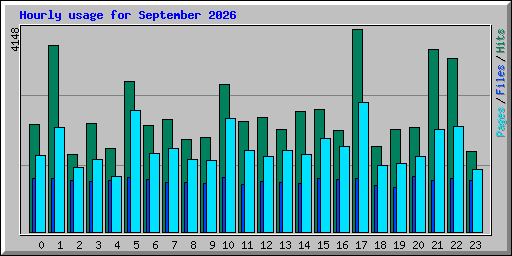 Hourly usage for September 2026